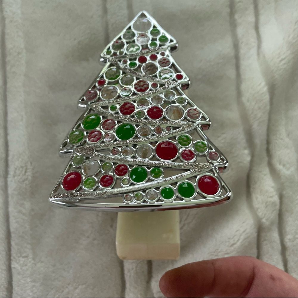 Bath & Body Works Silver Christmas Tree Wallflower Plug In